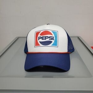 Pepsi Cola Soda Men's Officially Licensed Classic Logo Foam Trucker Hat Cap